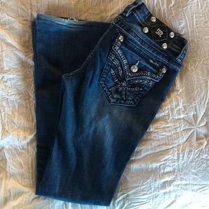 Miss Me Mid Rise Boot Cut Jeans Size 28